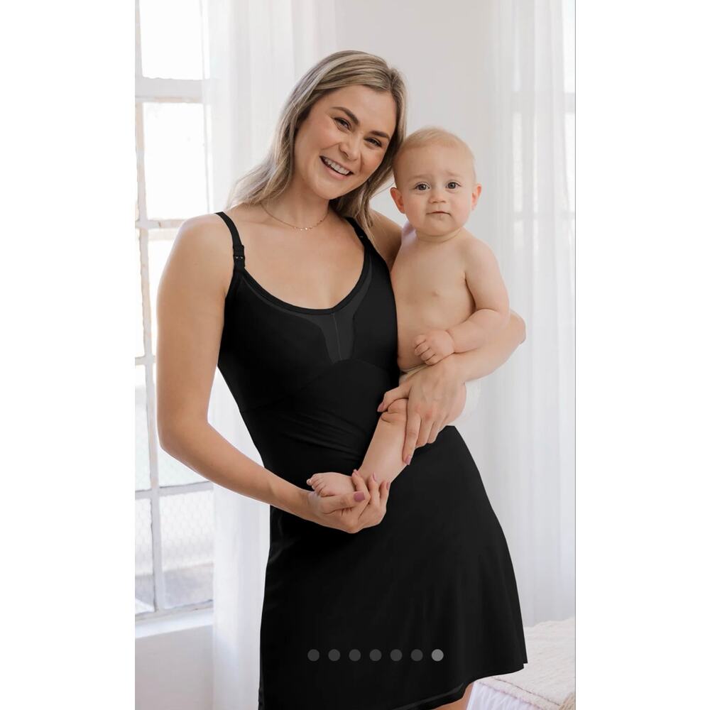 Kindred Bravely Womens Aurora Mesh Nursing Nightgown Size Medium Breast Feeding